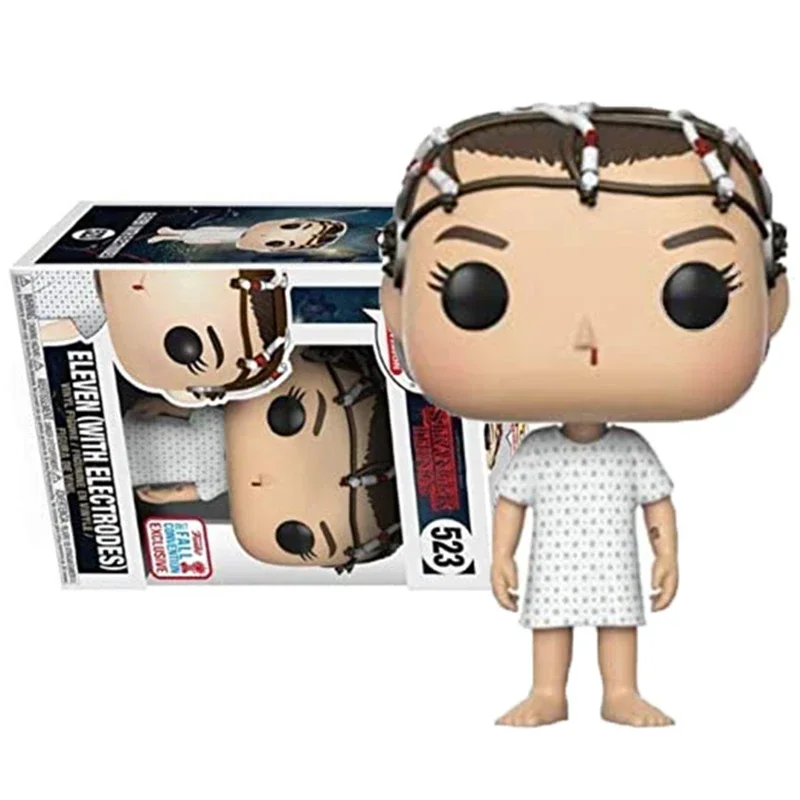 Funko Pop Action Figure Toys Eleven (With Electrooes) #523 Action Figure POP Toys Kids Gifts Collection Dolls
