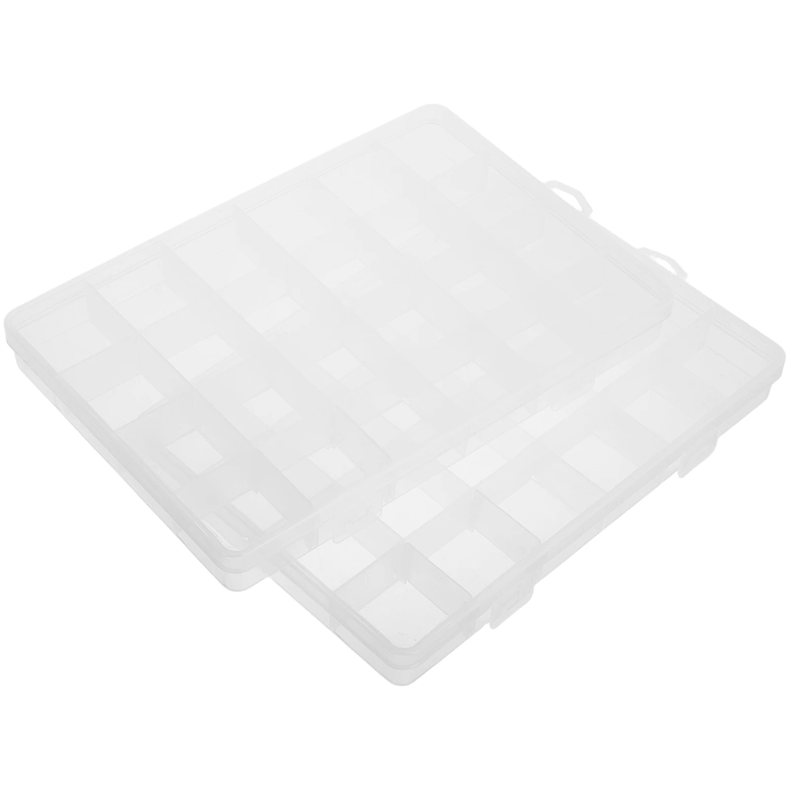 

2Pcs Transparent Plastic Storage Box for Jewelry Bead ganizer Containers Compartments Sewing Craft Electronic Component Holder