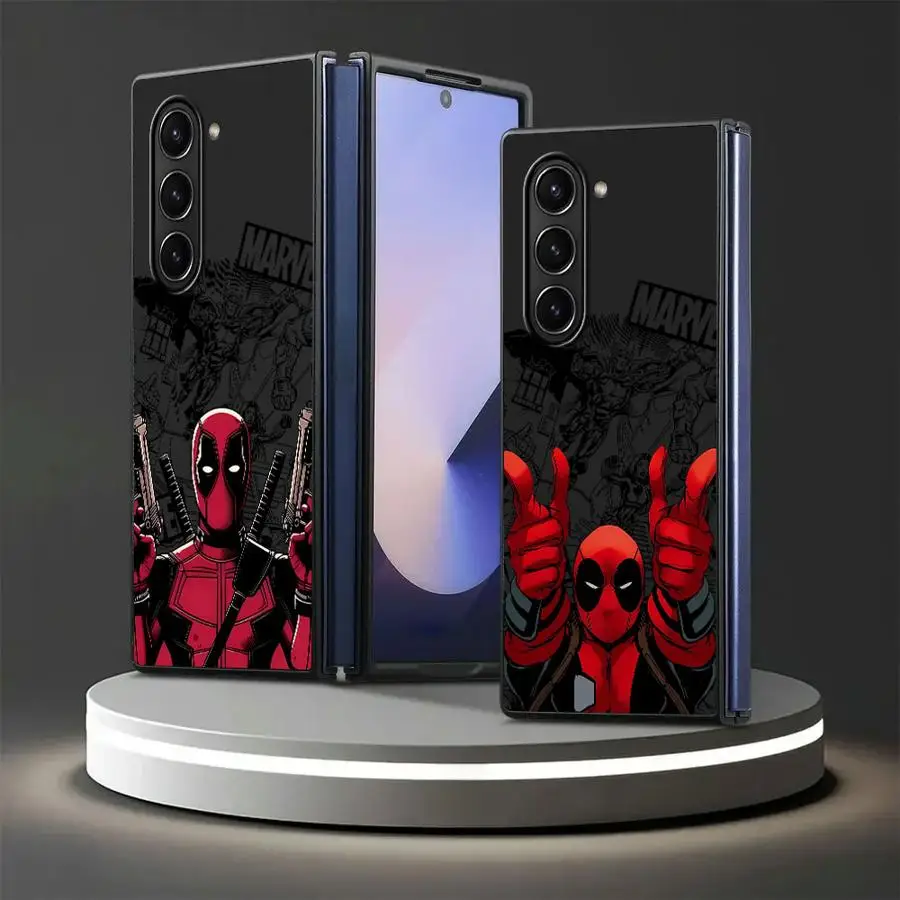 Case for Samsung Galaxy ZFold6 ZFold4 ZFold3 Z Fold 7 6 5 4 3 ZFold5 ZFold7 Back Phone Cover Marvel Deadpool