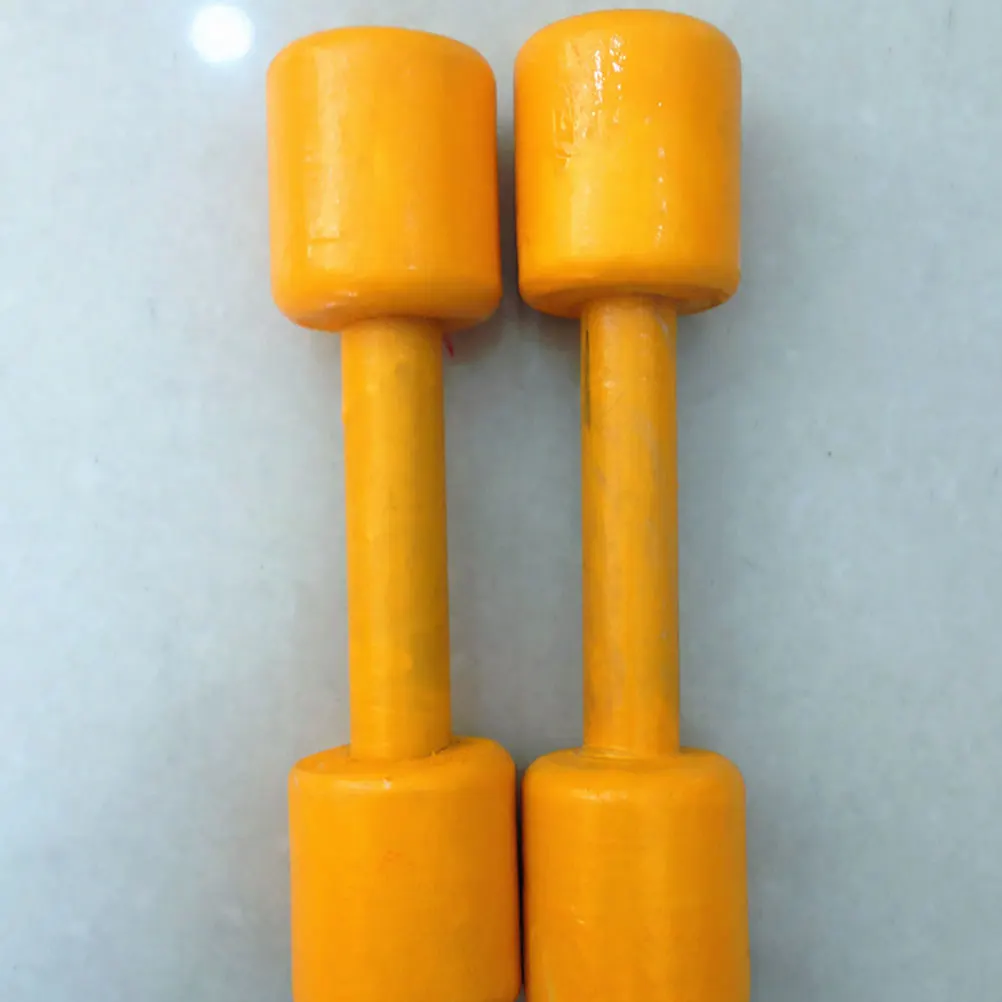 

Wooden Dumbbells 2 Pairs Kids Exercise Toys Fitness Gymnastics Props Hand Eye Coordination Premium Material Durability Practical
