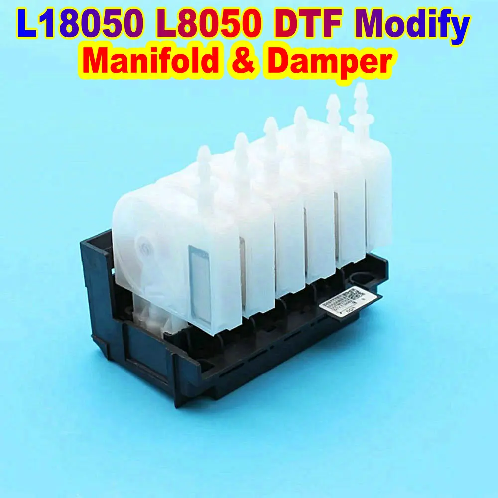 

L18050 Printhead Manifold Adaptor With Damper XP600 Print Head DTF Ink Dumper Modification EcoTank L18050 18100 High Capacity