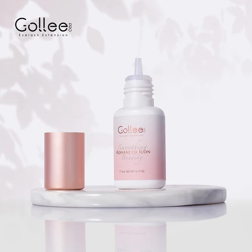 Imagen 2 del producto Pegamento adhesivo rosa para extensión de pestañas Gollee, adhesivo para pestañas de 5ml para volumen, pestañas individuales, precio al por mayor, logotipo propio