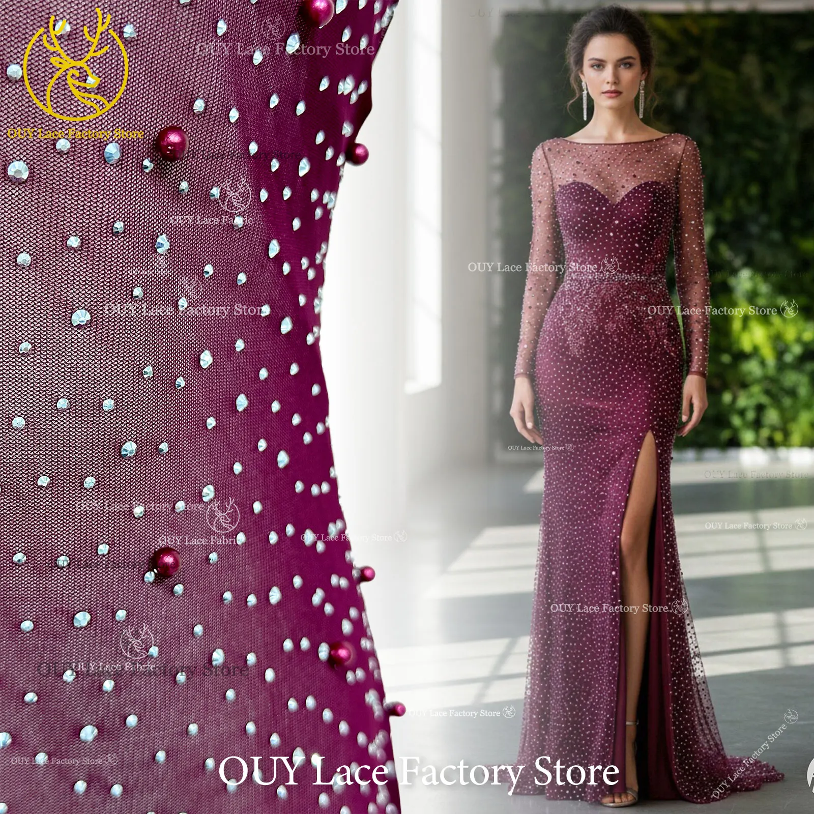 Wholesale Baby's Breath Mesh Tulle Lace Fabric 2026 Fashion Nigerian French Bubble Beads Lace Fabric Sewing Wedding Dress
