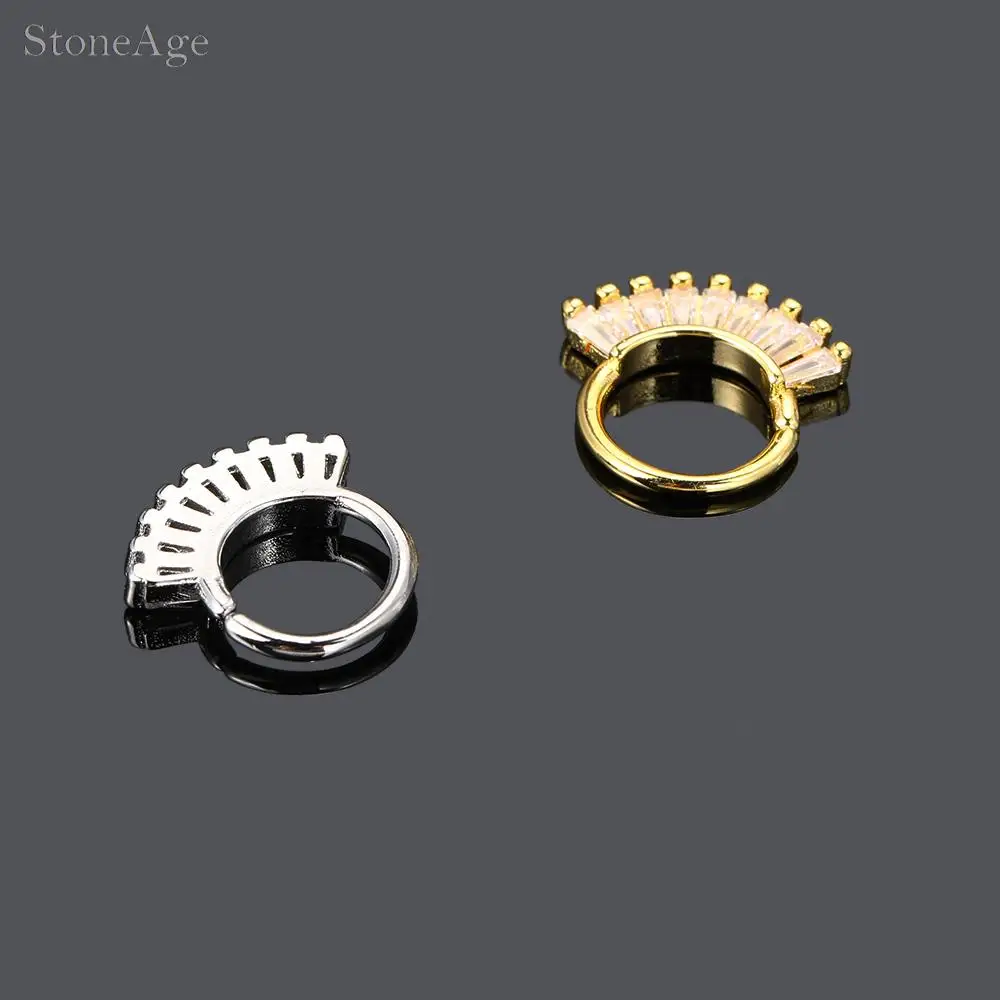 1 Stück Kristall-Schmetterling Daith-Piercing Ohrknorpel-Ohrringe für Frauen Edelstahl Schraub-Helix-Ohrstecker Ohrschmuck – Detail 9