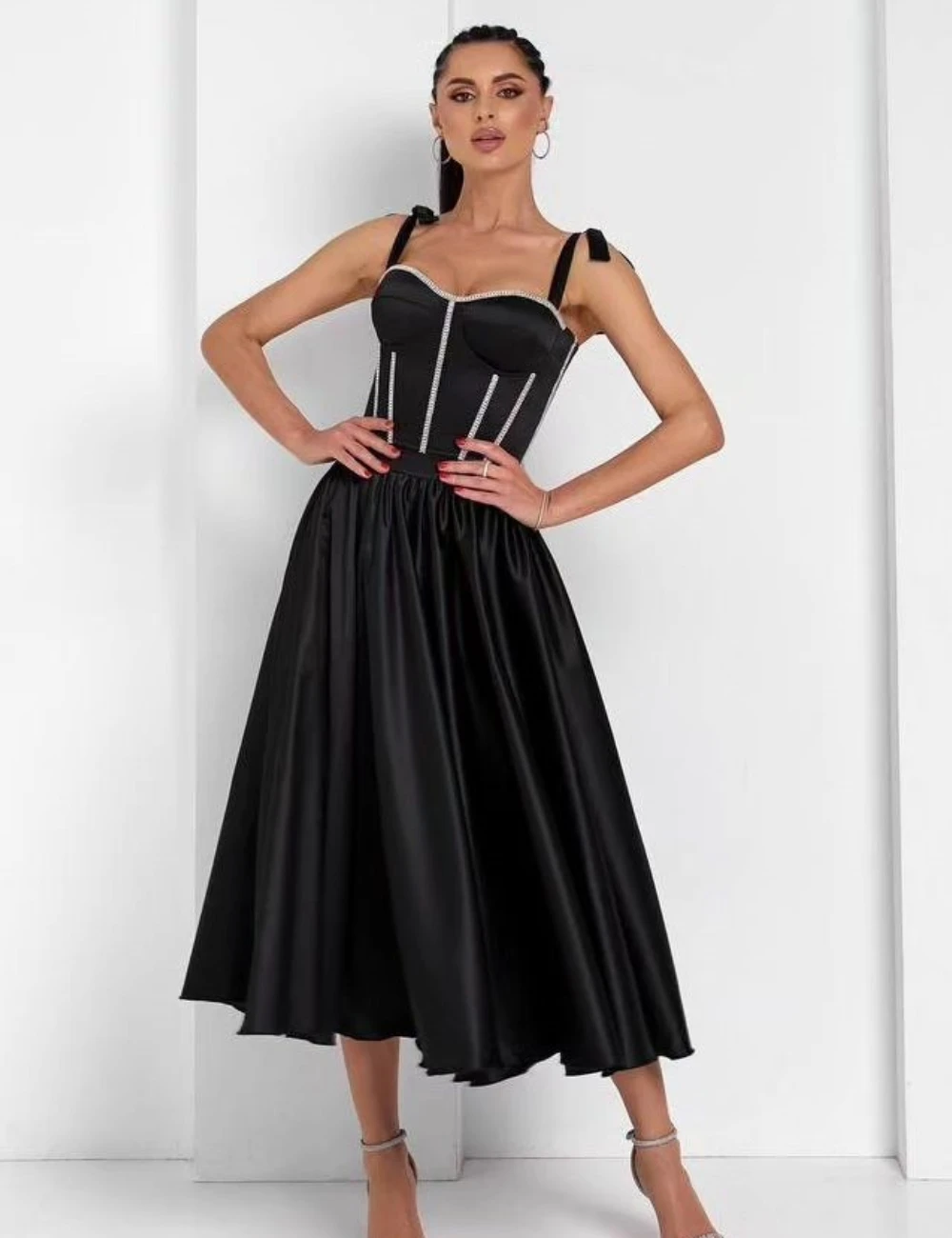 

Sizes Available A-line Sweetheart Midi Dresses Prom Dresses Classic Exquisite Modern Style Pastrol Unisex Chinese Style