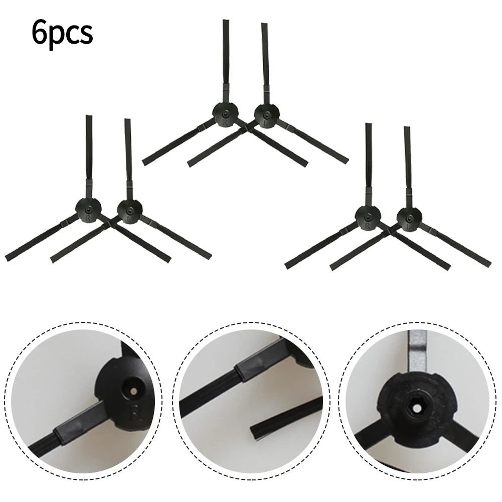 6pcs Side Brushes For Mister Hybrid Hybrid Mapping Hybrid Wifi Hybrid Camera Map Dust Is Swept Into The Dust Box High Quality