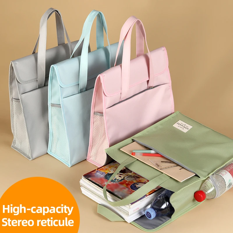 

Очень большая холщовая сумка для учебы формата А4 — портативная переноска для школьных книг для подростков, учащихся средних и старших классов