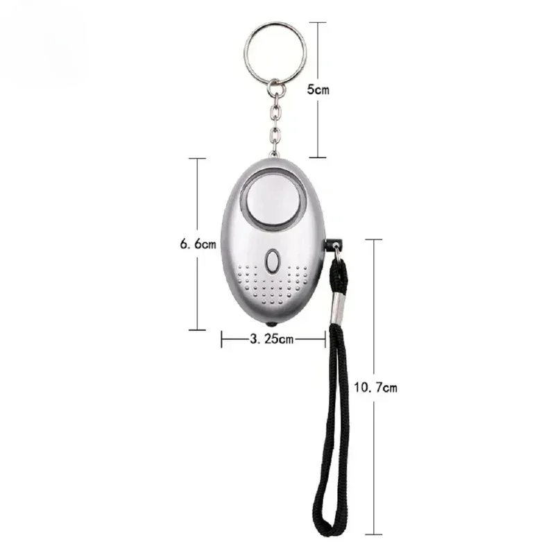 1/2Pcs Self Defense Alarm Anti-Wolf Girl Child Women Security Protect Alert Personal Safety Scream Loud Emergency Alarm Keychain view 3