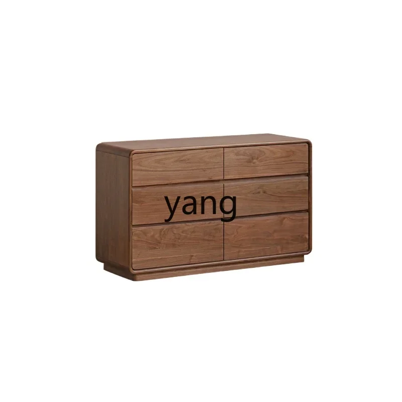 

Ltt цельный деревянный черный орех девять сундука бытовой напольный шкафчик для хранения вещей