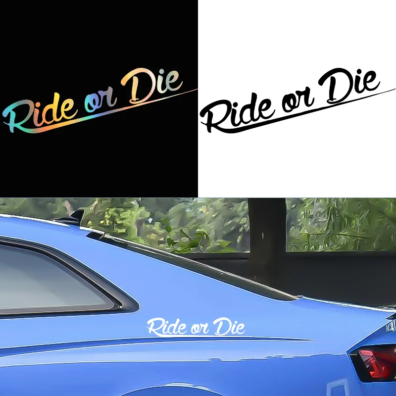 

Ride or Die JDM Car Sticker, Funny Racing Tuning Vinyl Decal, Waterproof Auto Sticker for Car Bumper Window Body