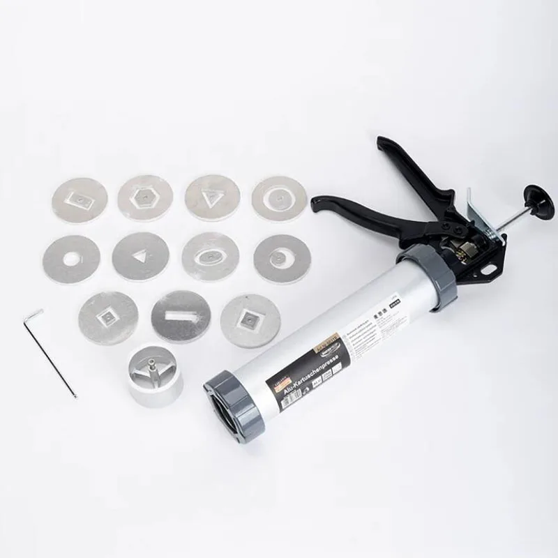 Manual Clay Extruder Gun for Pottery with 11 Pattern Discs Large Size Clay Press Tool for DIY Craft And Ceramic Art