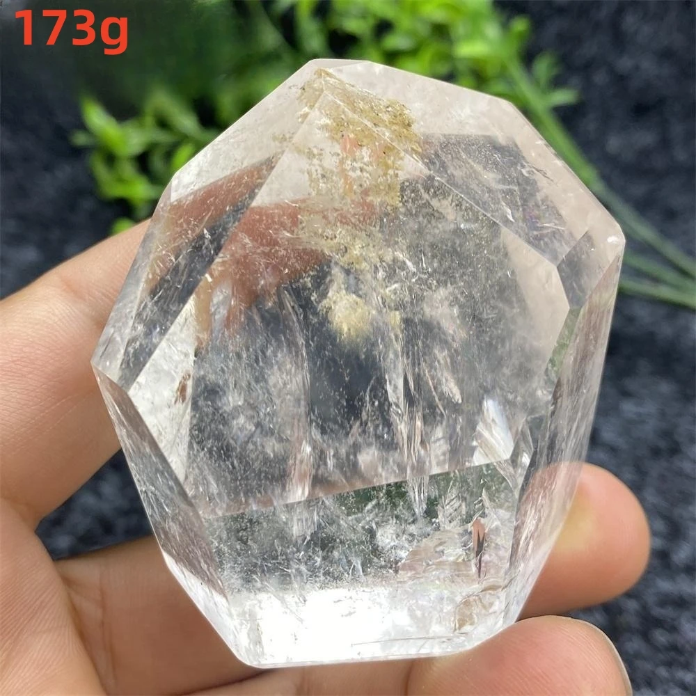 Natural White Crystal Free Polyhedron Quartz Palm Toy Raw Stone Mineral Specimen Aura Treatment Of The Best