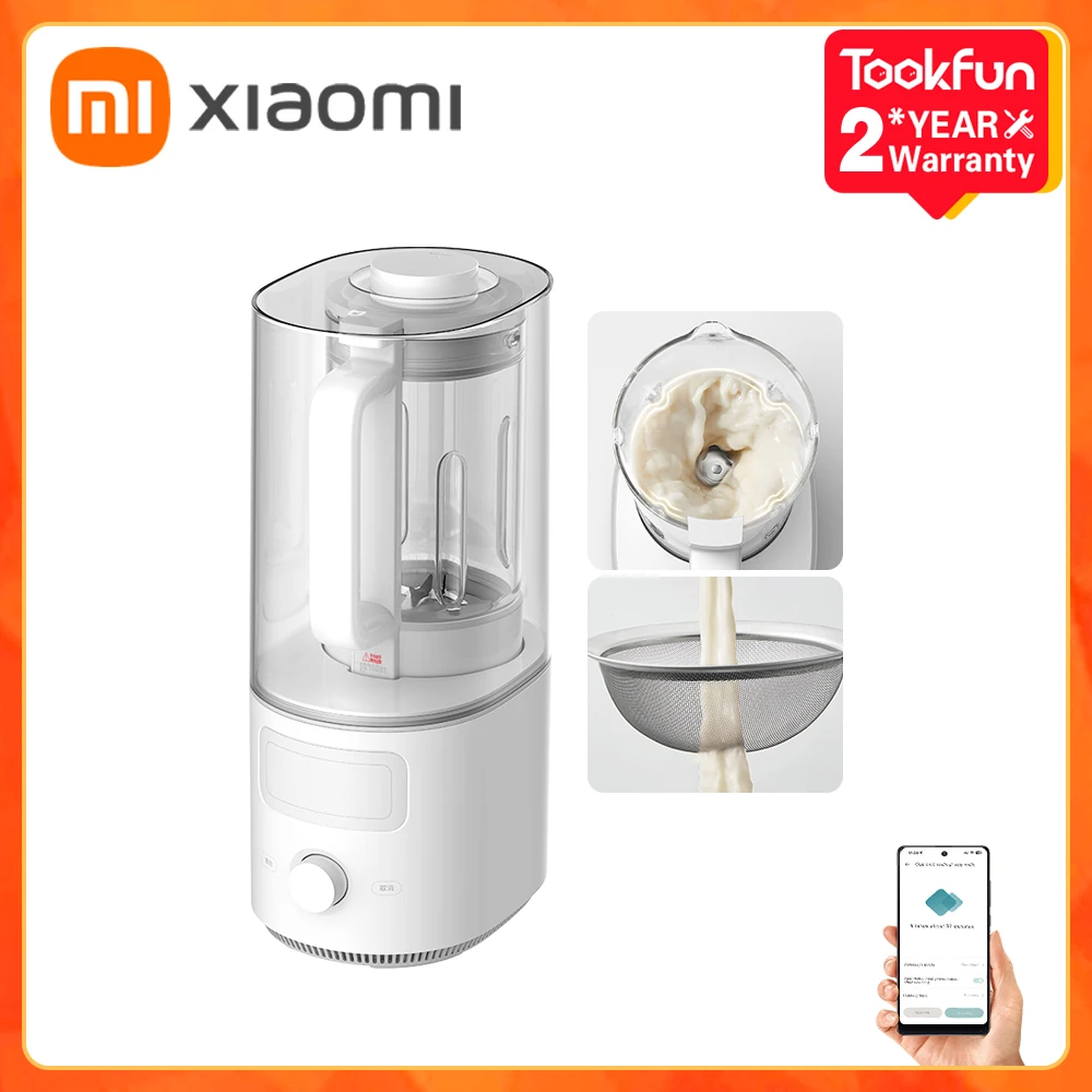 2024 XIAOMI MIJIA Smart Quiet Blender S2 Machine Kitchen Blenders Juicer Food Processors Soybean Milk Machine Mixer MIHOME APP