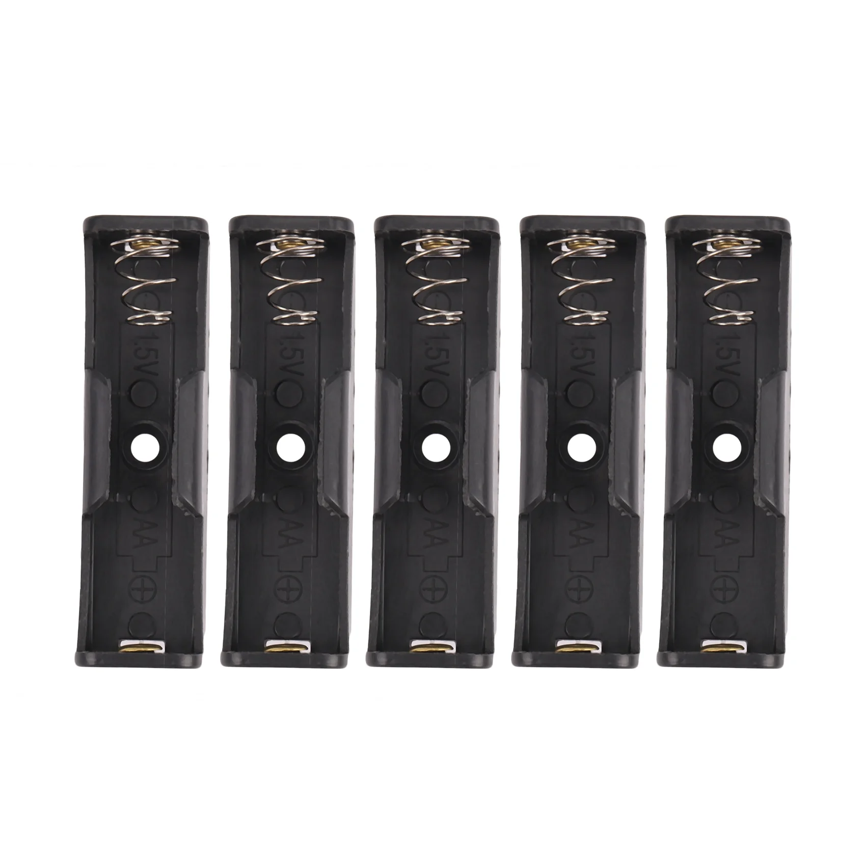 Portabatterie/connettore AA/1.5V/PP3 chiuso o aperto con interruttore, portabatterie AA x 1 portabatterie PCB quantità: 5