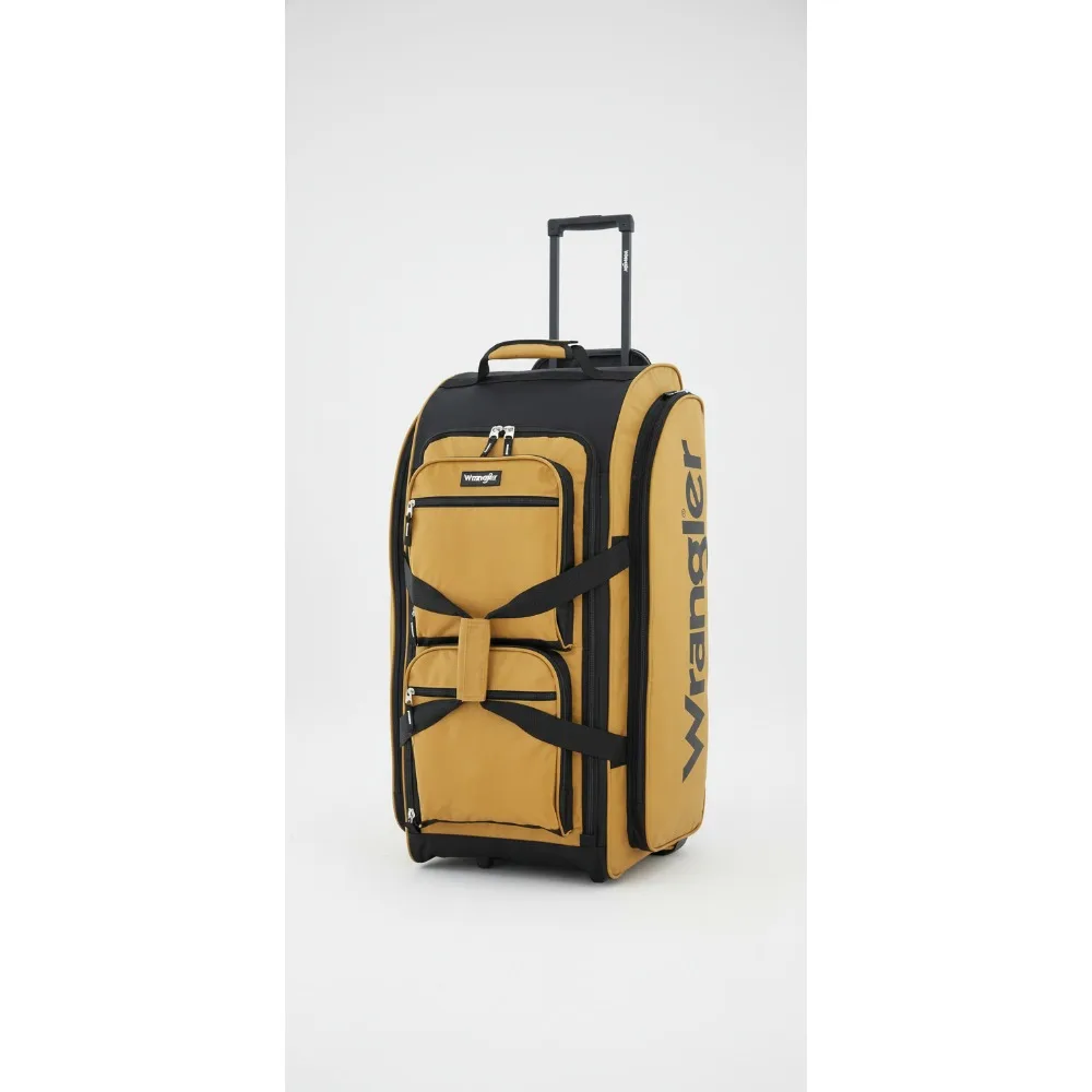 

Large Rolling Duffel Bag with Wheels, Waterproof Travel Luggage for Men Women, Spacious Carry-On Suitcase with Extendable Handle