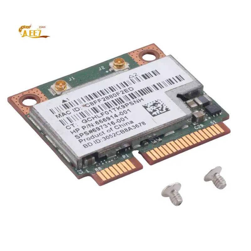 AEE7-Dual Band BCM943228HMB 802.11A/B/G/N 300Mbps Wifi Wireless Card Bluetooth 4.0 Half MINI Pci-E Notebook Wlan 2.4Ghz 5Ghz