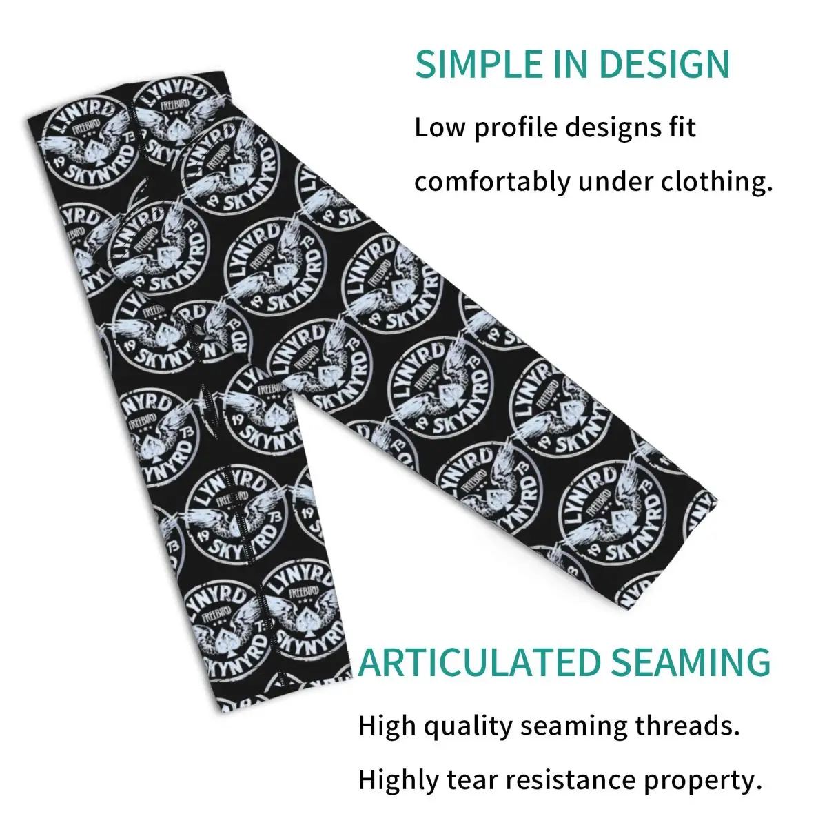 Свободные рукава с логотипом Bird Lynyrd для мужчин и женщин, защита от солнца и ультрафиолета, татуировка, прикрытие для спорта, охлаждение, езда на велосипеде