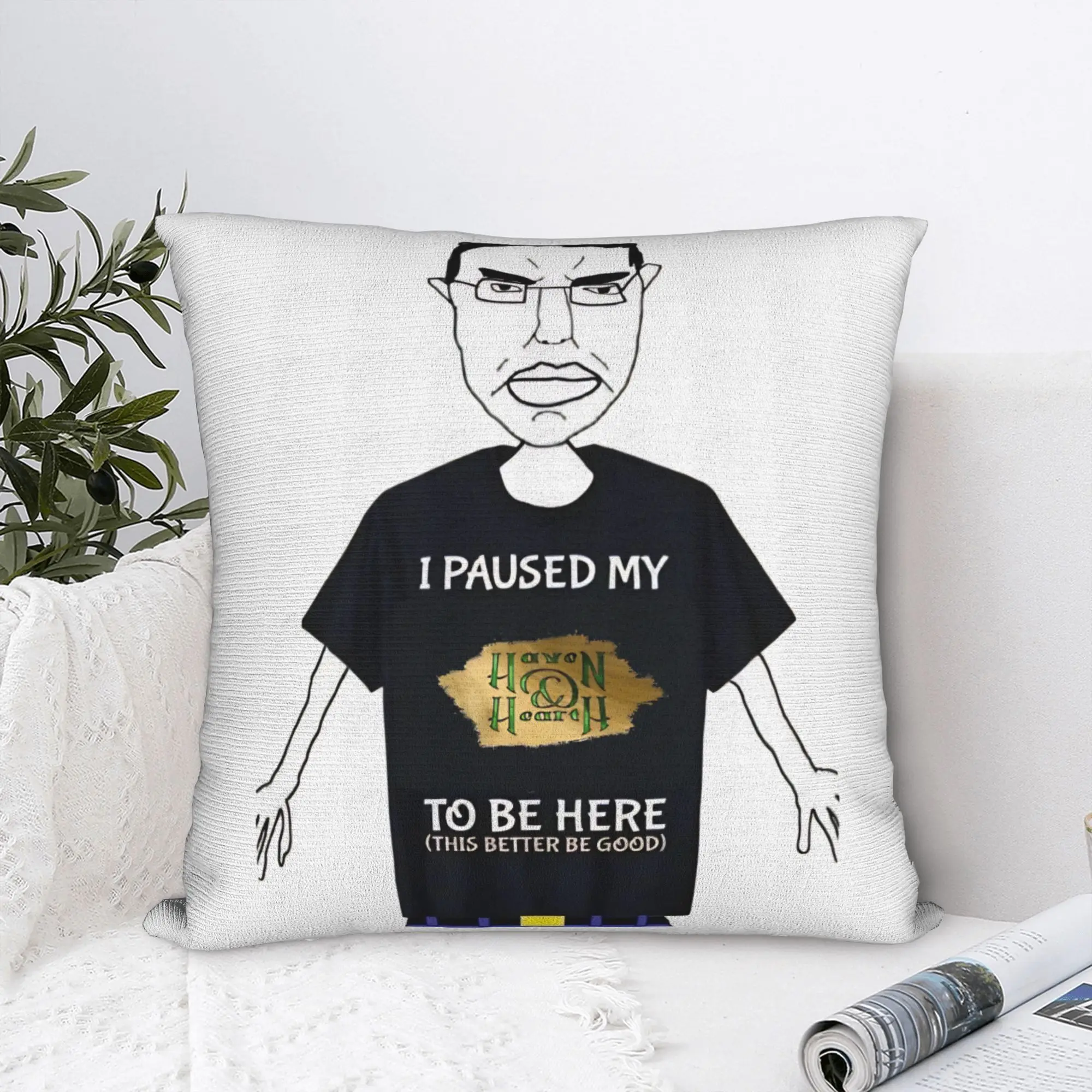 Haven and Hearth Chud Chudjak Square Pillow Case  Cushion Cover Novelty Zipper Decor Pillowcase for Home 18
