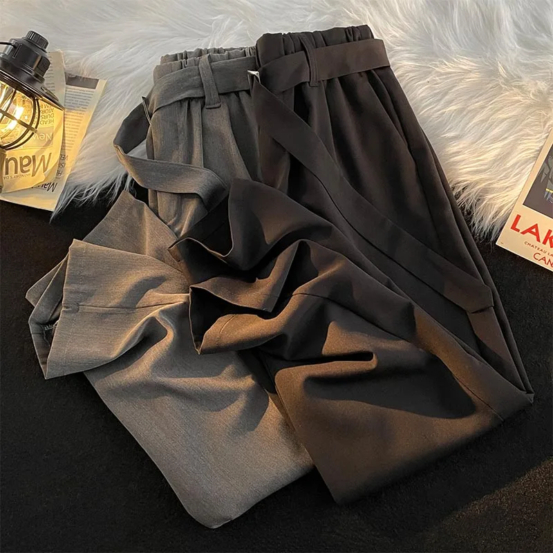 

Spring Autumn Men's Trousers Straight Wide Leg Loose New Business Office Men's Casual Pants Men's Leisure Work Daliy Pants Z09