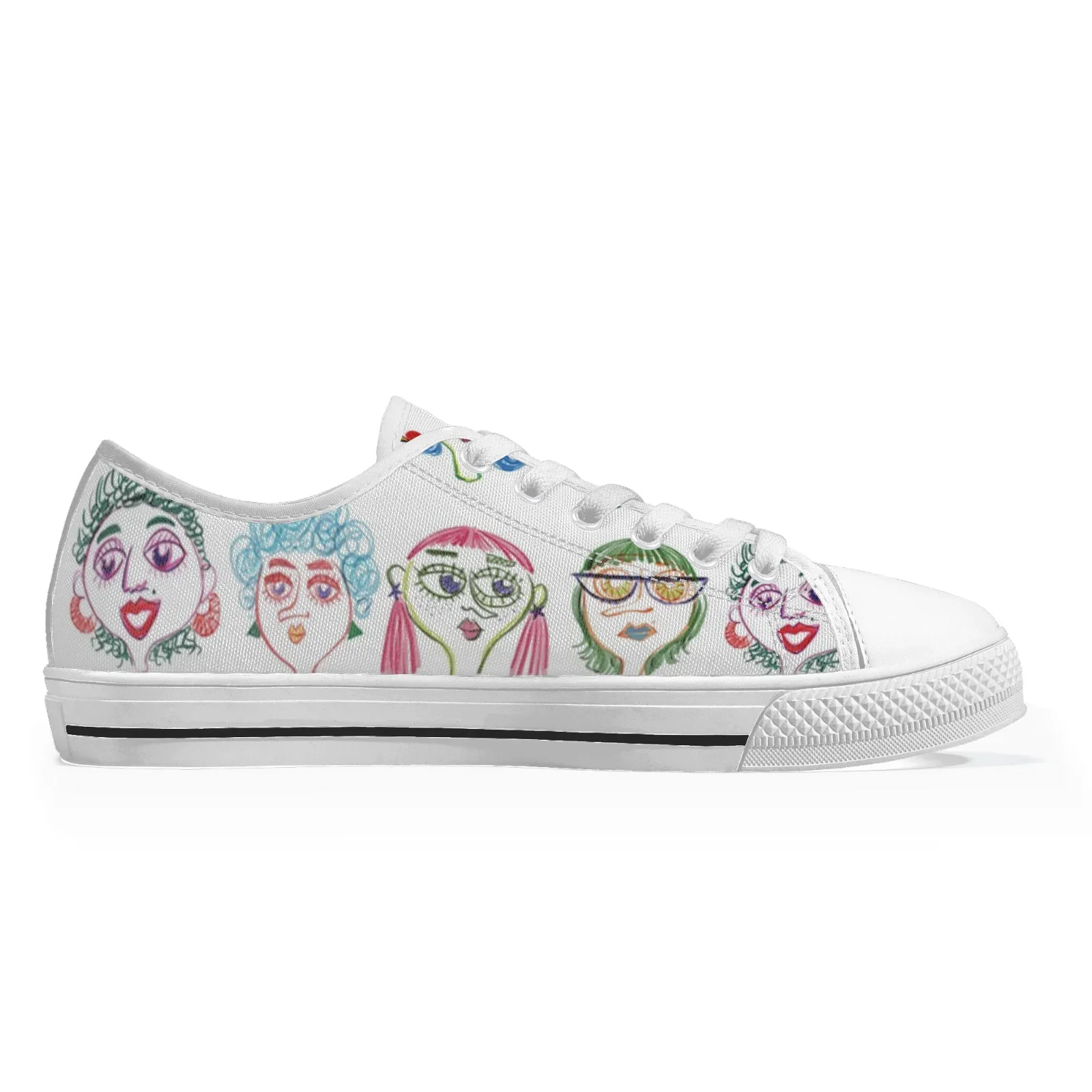 

Customizable print - low-top canvas shoes, casual custom shoes, vulcanized canvas sneakers for men and women
