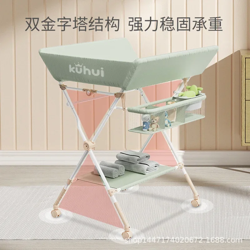 Modern Design Foldable Baby Organizer Nappy Diaper Changing Table Baby Bath Baby Diaper Changing Table with Wheels