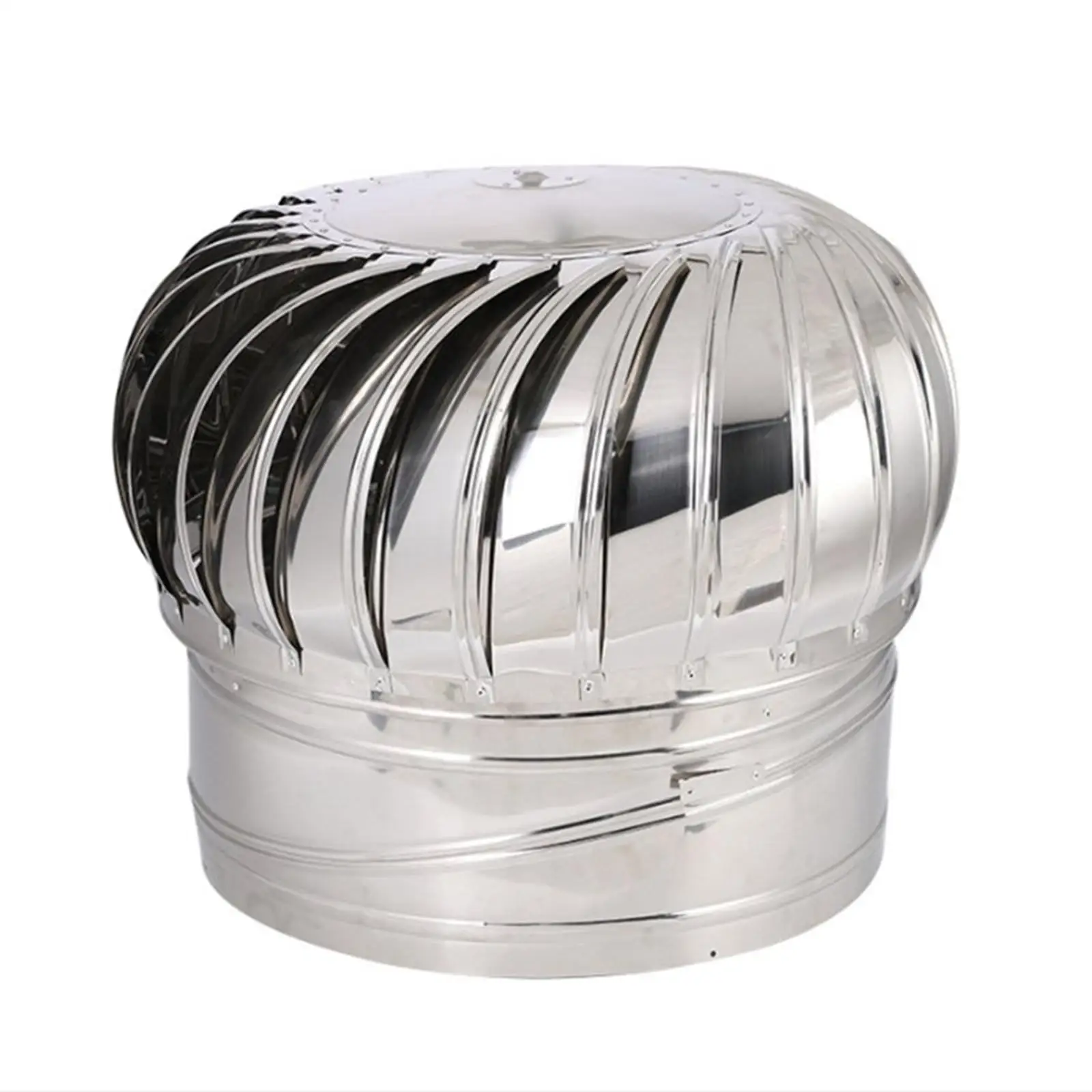 Roof Ventilator Replace Parts Easy Installation 201 Stainless Steel Air Vent Ventilating Fan Cap for House Chimney Attic Farm