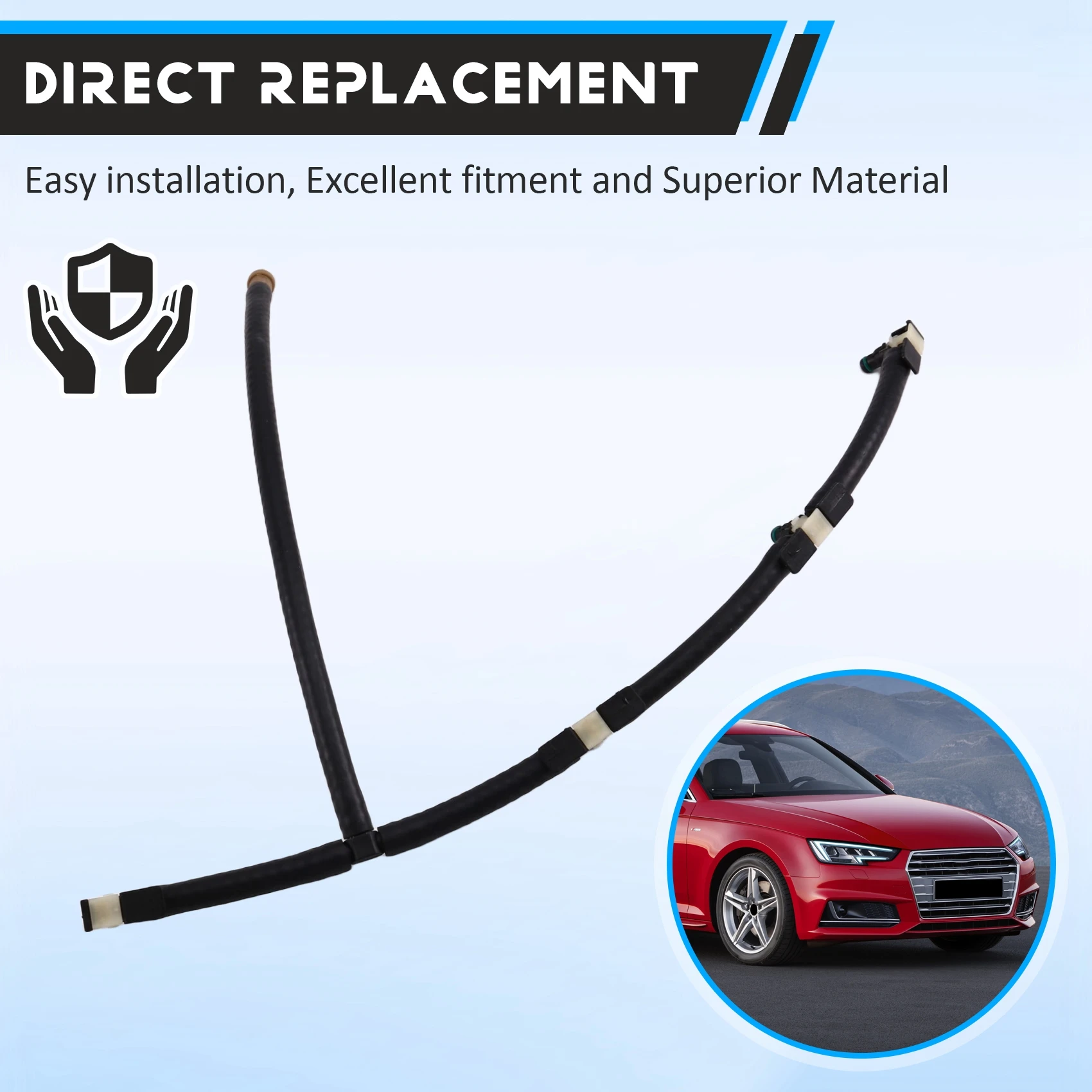 

Fuel Overflow Line Pipe For A4 Allroad Avant A5 Q5 Seat 03L130235AE Fuel Return Hose Fuel Leak Fit