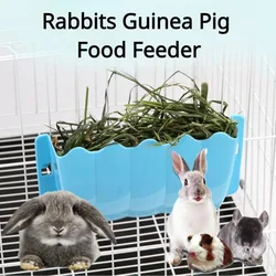 Rabbit Hay Feeder Hanging Guinea Pig Chinchilla Grass Feeder Rack Small Pet Plastic Food Bowl Supplies