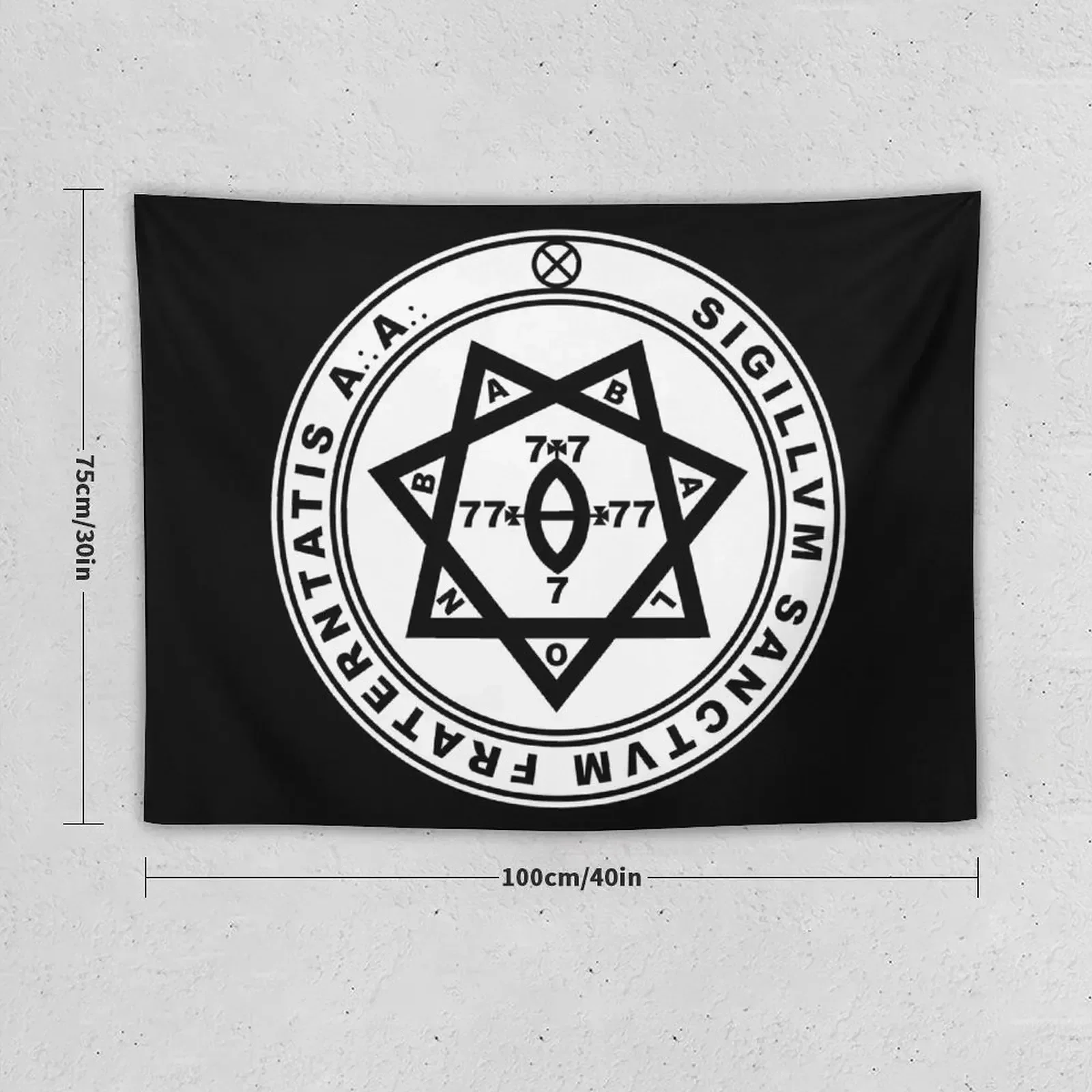 Aleister Crowley Seal - Occult - Thelema - Magick Tapestry Bedrooms Decor Room Decorator Tapestry