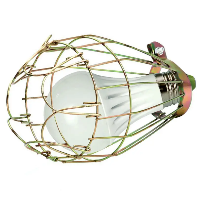 Lampada in metallo morsetto di protezione della lampadina gabbia luminosa Vintage a sospensione coperture per lampade industriali decorazioni a