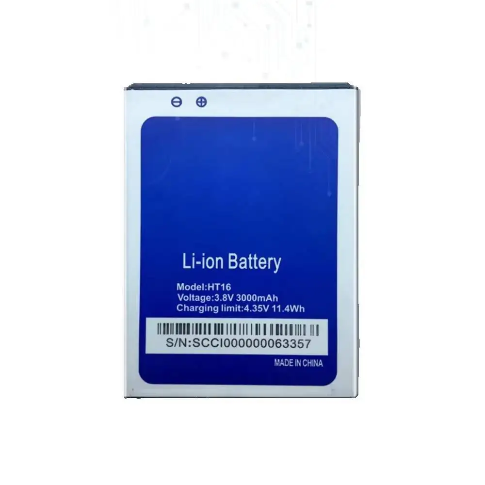 بطارية 3000 مللي أمبير عالية الجودة لرقم تتبع استبدال الهاتف المحمول Homtom HT16 Pro