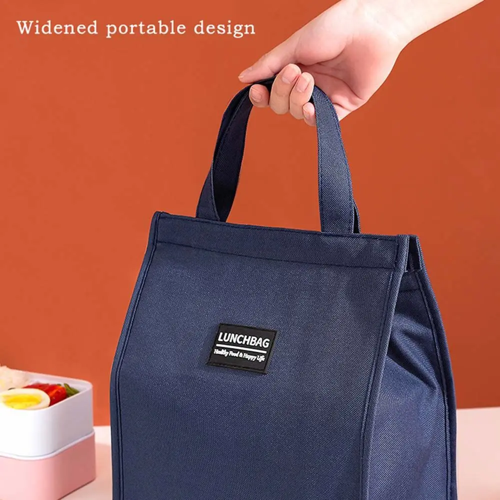 Frauen Picknick Tote Essen Trinken Kühltasche Outdoor Casual Tasche Brief Camping Mittagessen Organizer Leinwand Handtasche Mittagessen Tasche Lunch Box