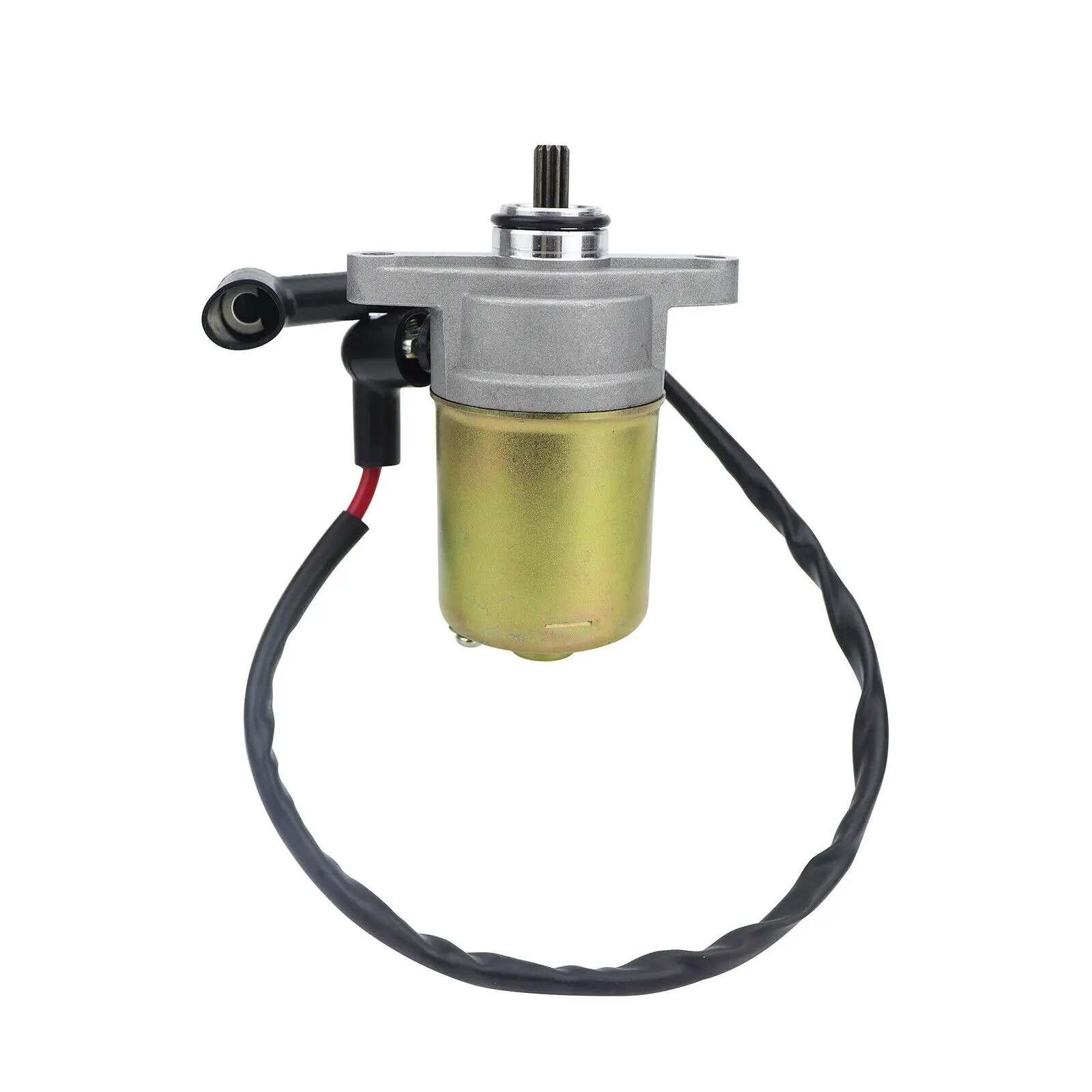 Starter Motor & Bendix & Relay for GY6 47 49 50cc 60 80 100cc Scooter Moped ATV Go Karts, for Taotao Coolster Jonway SunL Roketa