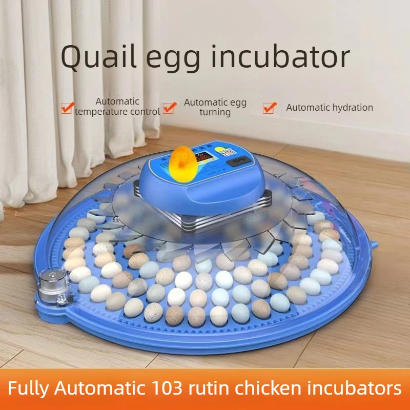 Fully Automatic Eggs Incubator Home Chicken Rutin Poultry Breeding Incubator Bird Egg LED Lamp Temperature Control Hatcher