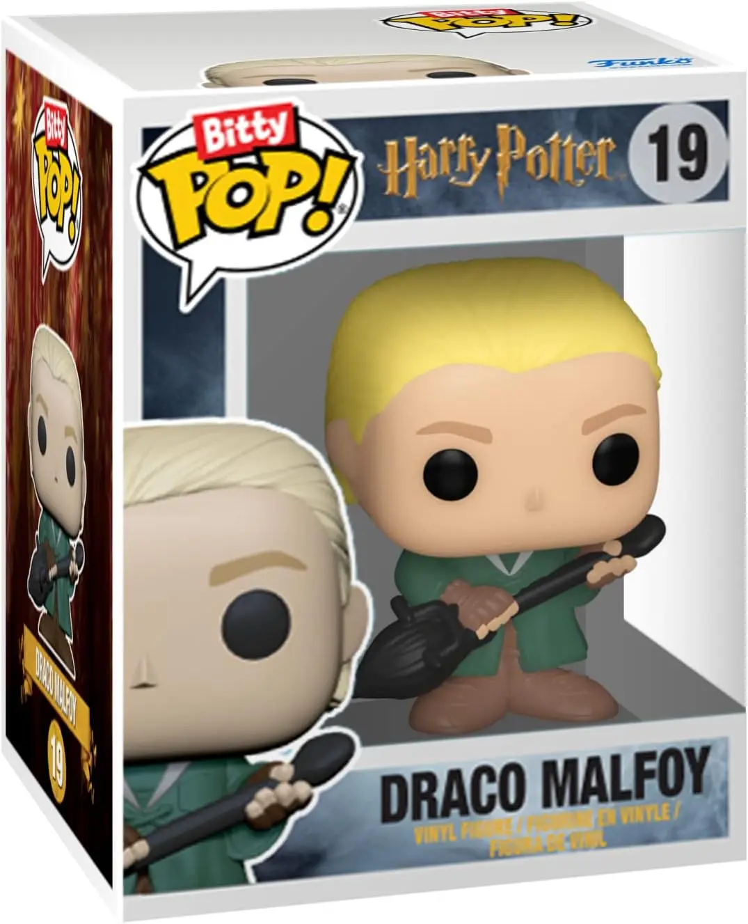 Funko Bitty Pop! Harry Potter - Harry, Draco, Dobby + 1 Mystère - 2,2 Cm - Coffret 4 - Étui Empilable
