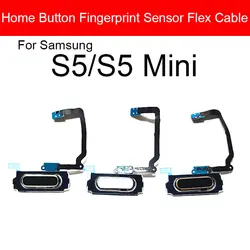 Home Button Flex Cable For Samsung Galaxy S5 Mini S5Mini Return Key Back Botton Fingerprint Touch ID Replacement Repair Parts