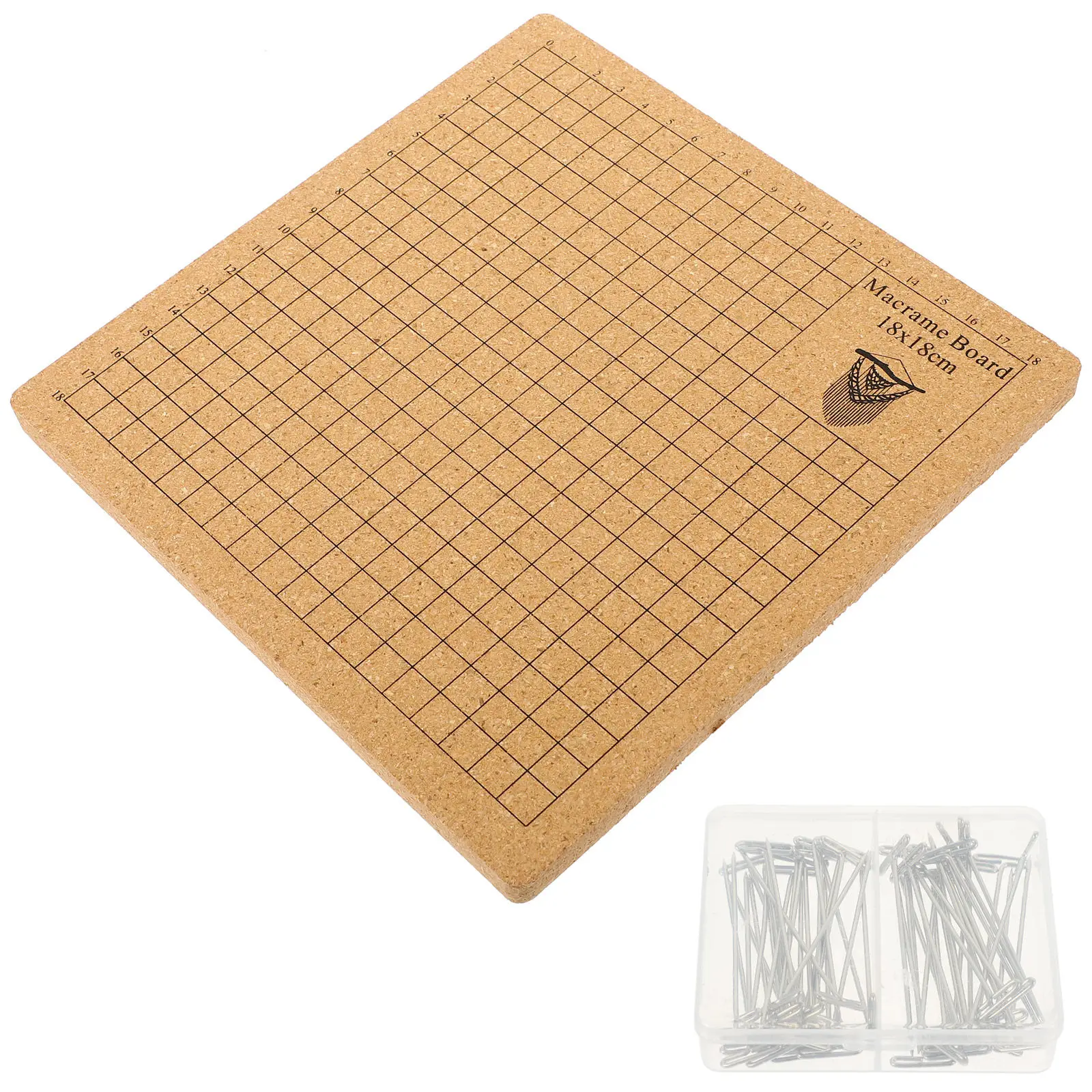 1Set Cork Board Macrame Knotting Craft Measuring Bracelet Pins Macrame Supplies Knotting Project Board view 2