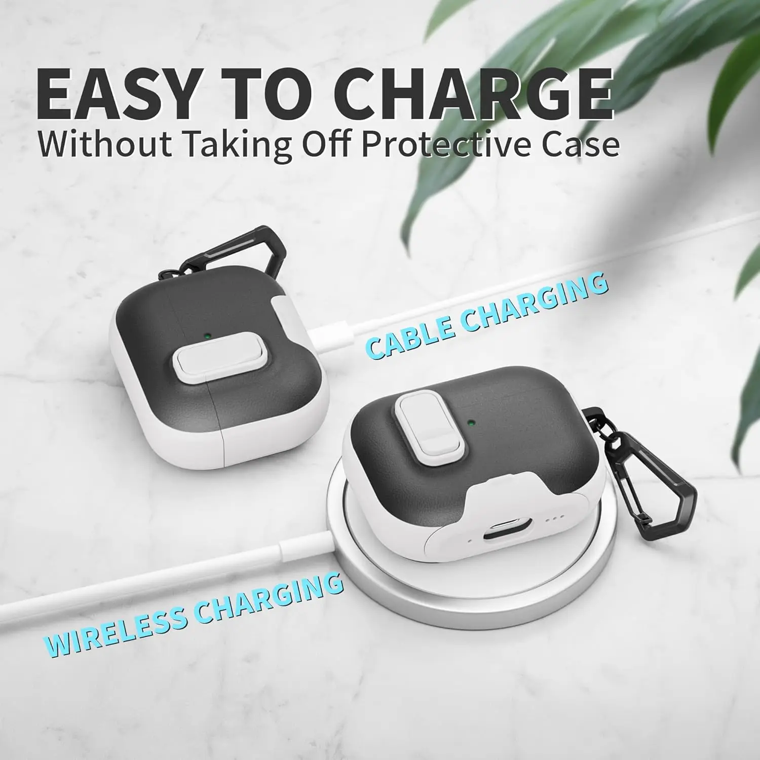 For Airpods Pro 3 Case Leather Business Earphone Case Phone Holder Stand Case For Apple AirPod3 Pro3 With Lock Protective Case - view 4