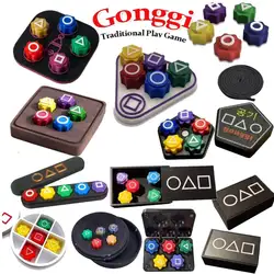 5pcs Dice Gonggi Jack Stone Pebble Set Stone Grab Party Game Gonggi Korean Games Fun Hand-eye Coordination Training Toys