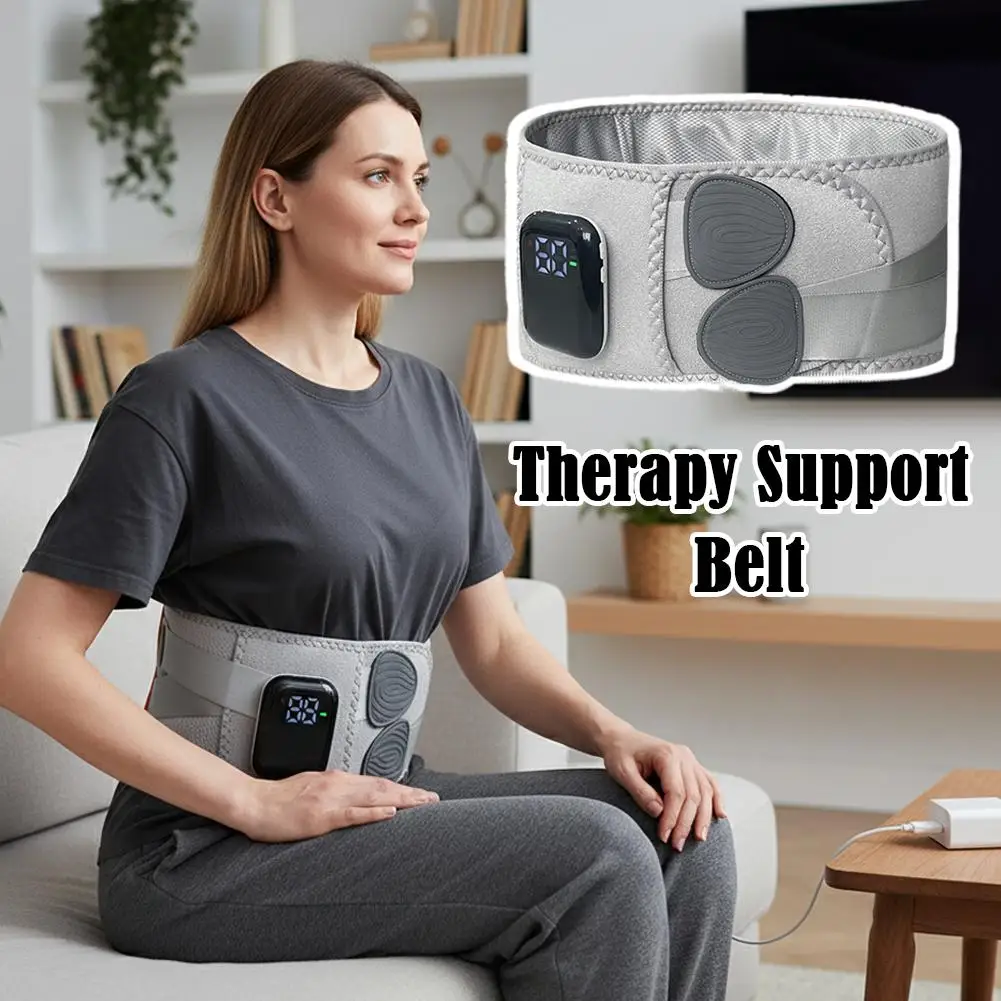 Beheizter Taillengürtel, heiße Kompresse, Infrarot-Doppelmotor, Vibration, Aufladen, Entspannung, Multifunktions-Massagegerät, warme Taille V4A1