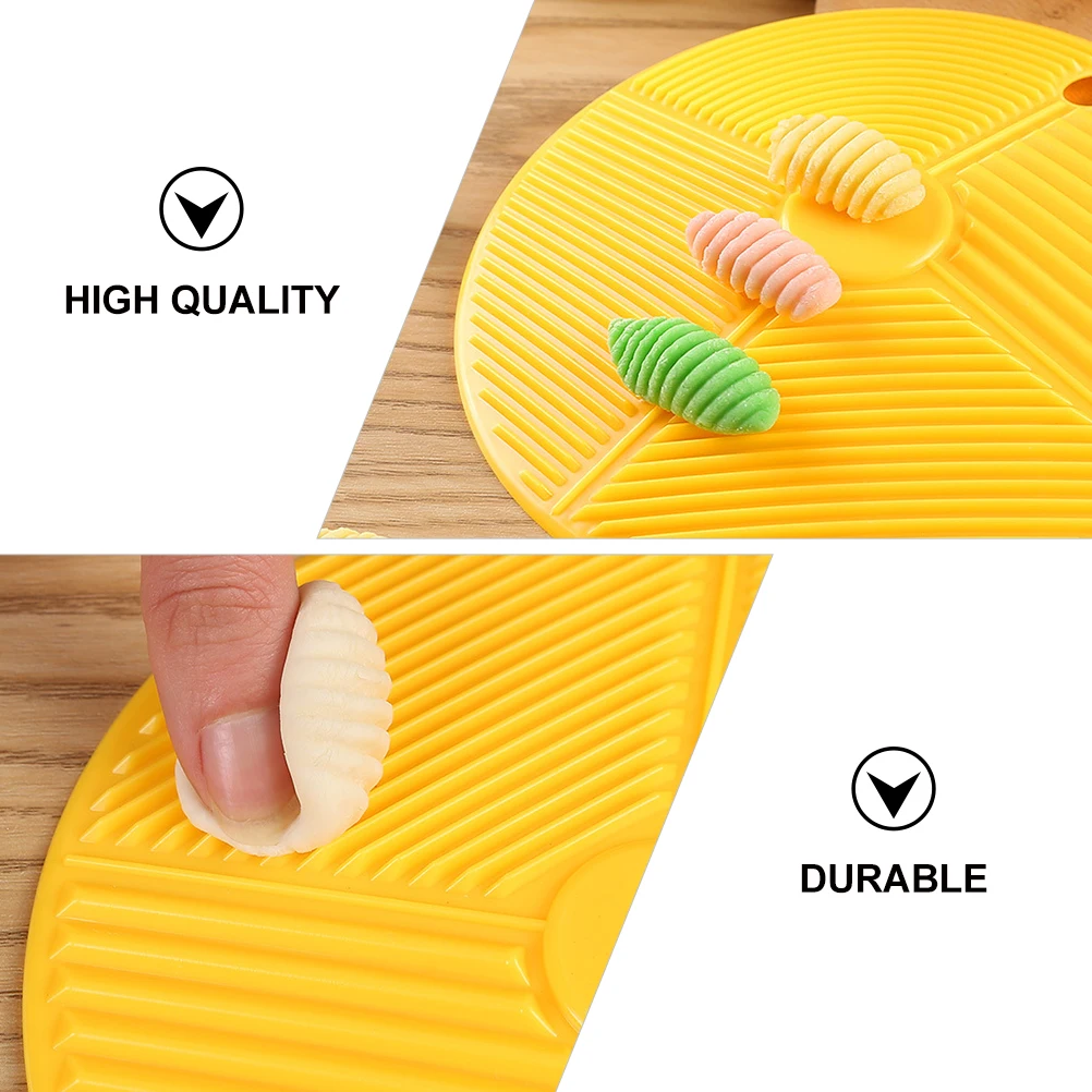 

3PCS Pasta Maker Tools Gnocchi Board Yellow Noodle Fettuccine Maker Enlarged Thickened Food DIY Kitchen