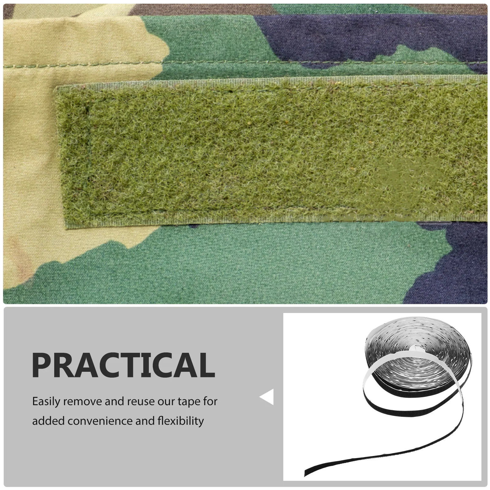 

1 Roll Double Sided Hook and Loop Tape Self Adhesive Fastening Tape for Home Fabric Clothing Curtains Hook and Loop Strips