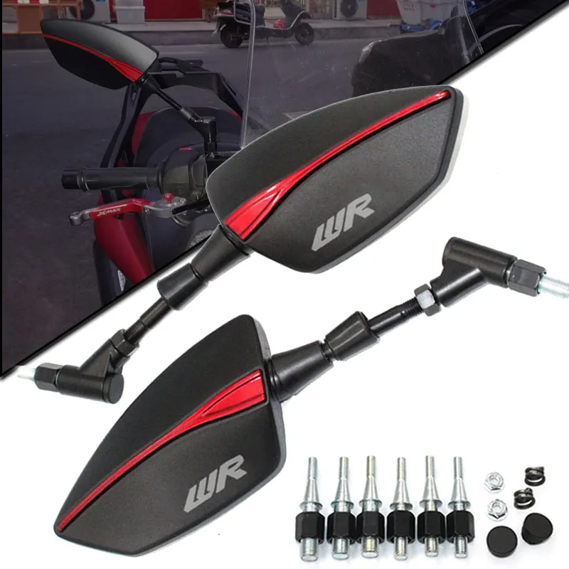 

ЛОГОТИП WR 10 мм мотоциклетные зеркала для WR125X WR 125X WR125 X винтовая резьба левое и правое зеркала заднего вида K-Light RKV RK