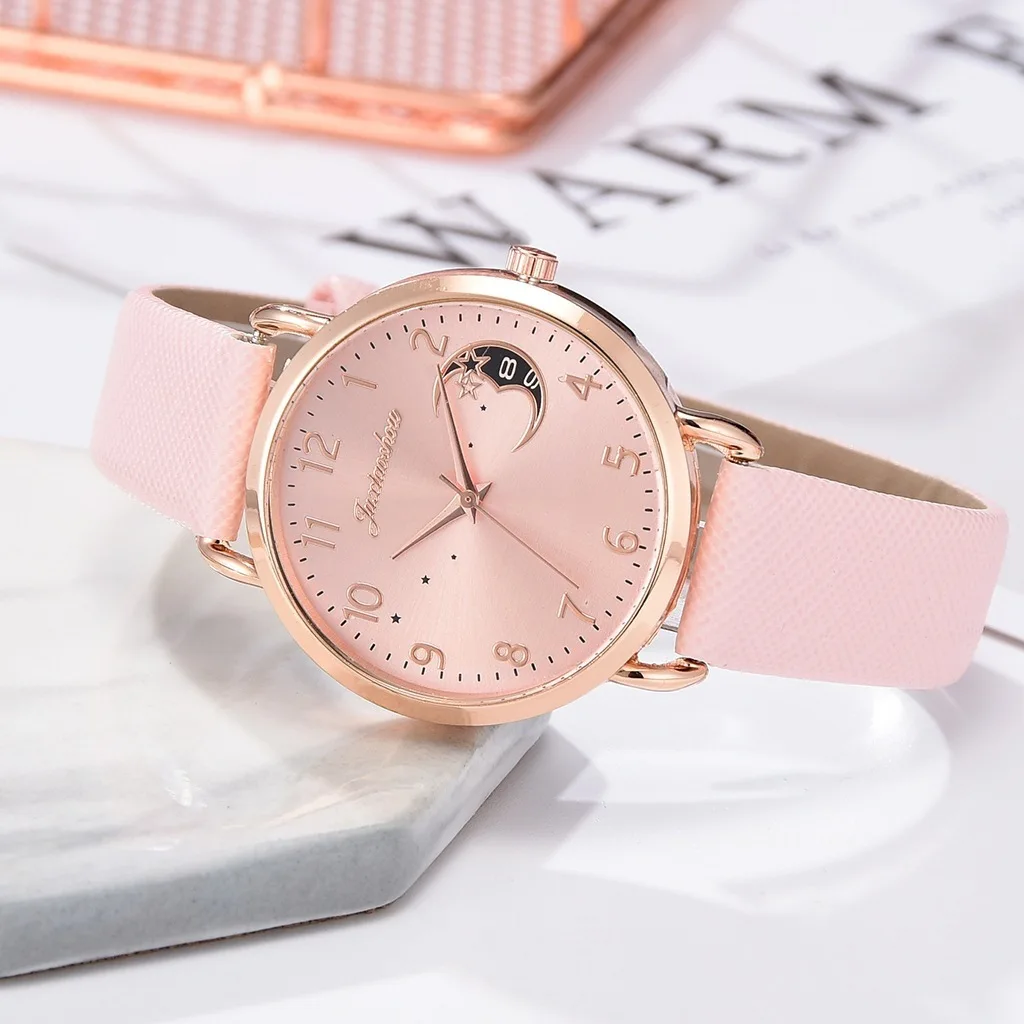 Women Fashion White Watch Quartz Leather Ladies Wristwatches 2024 New Brand Simple Number Dial Woman Clock Montre Femme Relojes