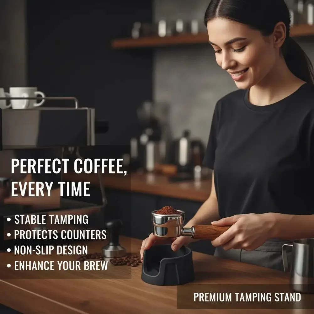 Suitable for Ninja Portafilter Coffee Machine Silicone Handle Base, anti Slip Angle Rod Pad, Compatible with Powder Holder