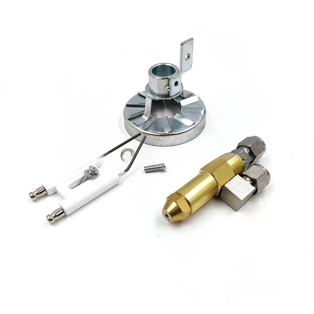 Brass Siphon Waste Oil Burner Nozzle Tip Waste Oil Spray Nozzle for Small Combustion System Industrial Fuel Burning