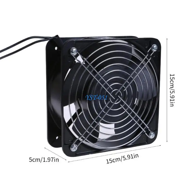 E15A مروحة العادم 2500 دورة في الدقيقة 150 مللي متر عادم الهواء أبخرة الدخان النازع مروحة DIY بها بنفسك لحام الطلاء كشك مع