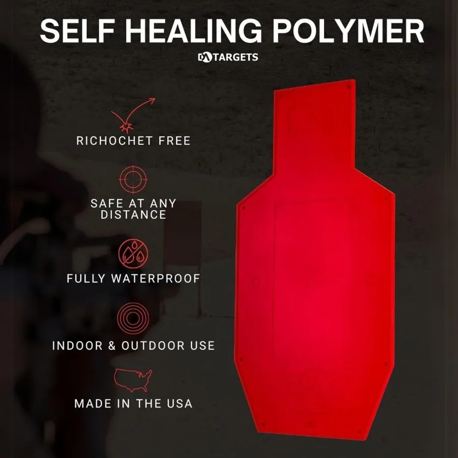 هدف صورة ظلية، تغيير الألوان، الشفاء الذاتي، تغيير اللون، هدف الرماية التفاعلي، خالي من الريكويت، قابل لإعادة الاستخدام، مقاوم للعوامل الجوية