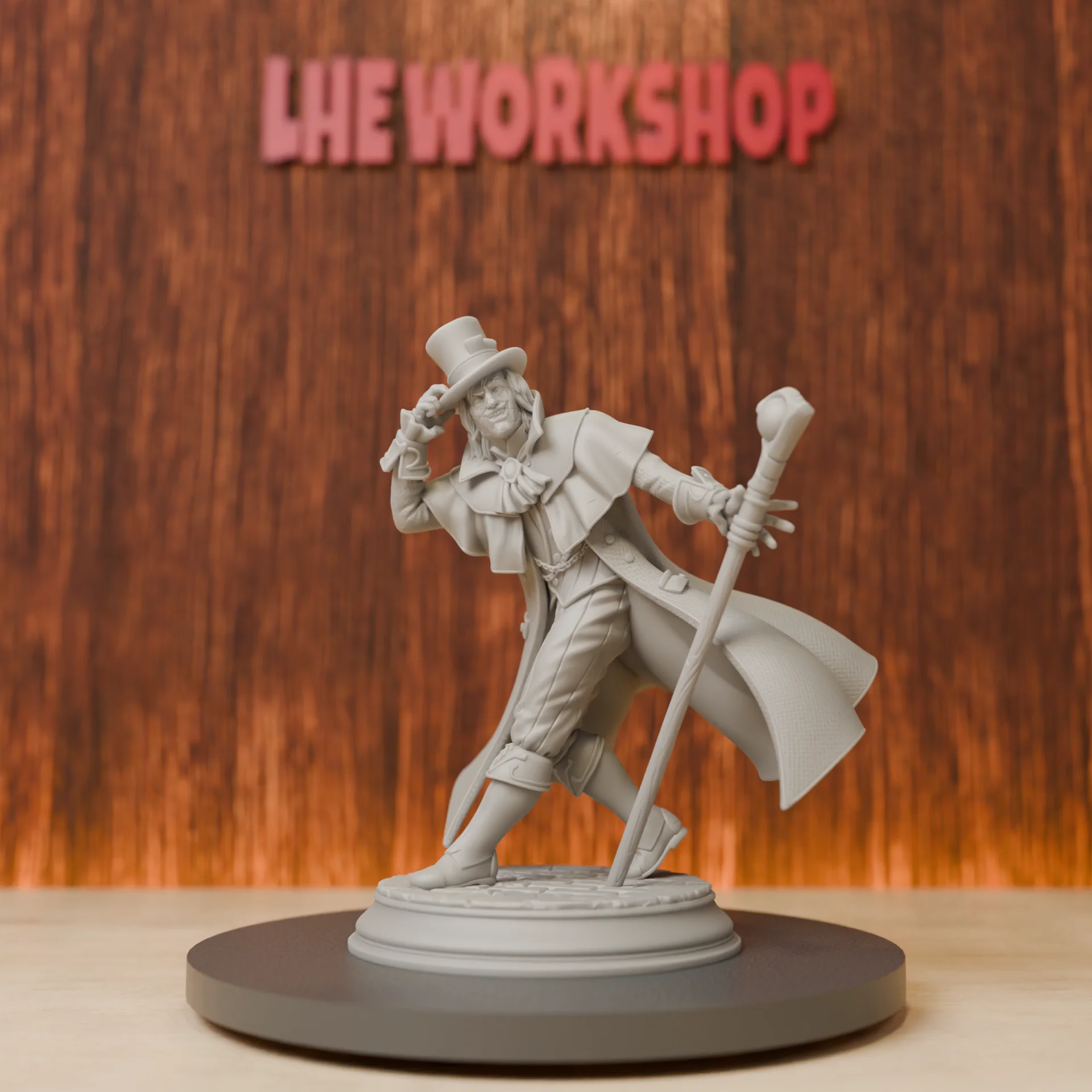 Weird Magician Miniatures | 28mm-75mm | Resin 3D Printed DND Pathfinder Mini | Unpainted Grey