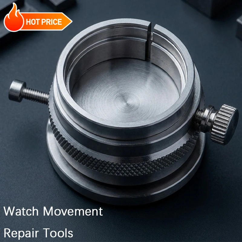 

NEW 8 in 1 Stainless Steel Watch Movement Holder for 2000/7750/2824/3135/2671/3100/8500 with a rotatable base Watch Repair Tools
